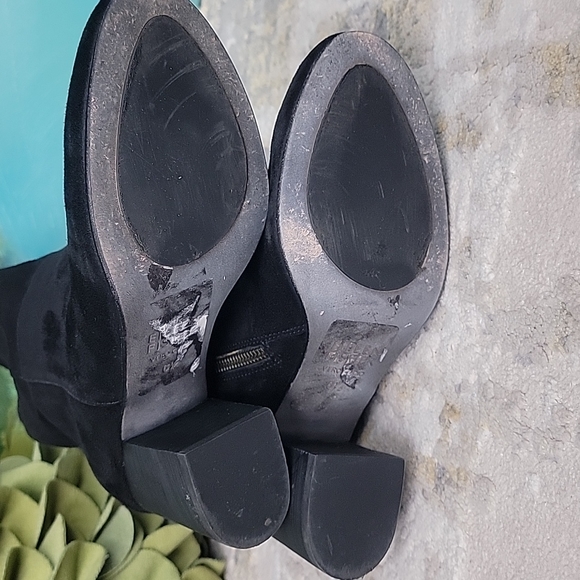 Eileen Fisher Boots - Cinch Smooth Suede Block Heel Mid Boot - Picture 13 of 14